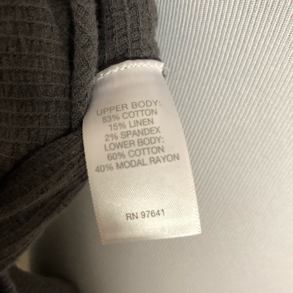 Pure Jill Charcoal Gray Linen Top Blouse - Picture 7 of 8